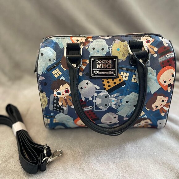 Loungefly Handbags - Doctor Who RARE Loungfly x Chibi Duffel/Bolster Bag